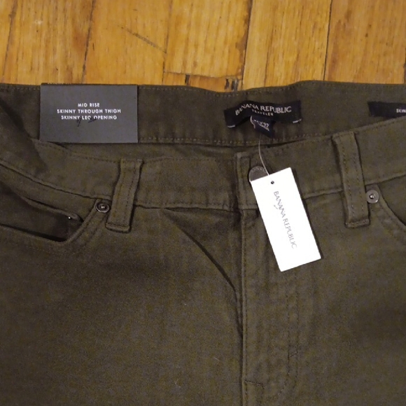 Banana Republic Green Straight Leg Jeans - Picture 2 of 6